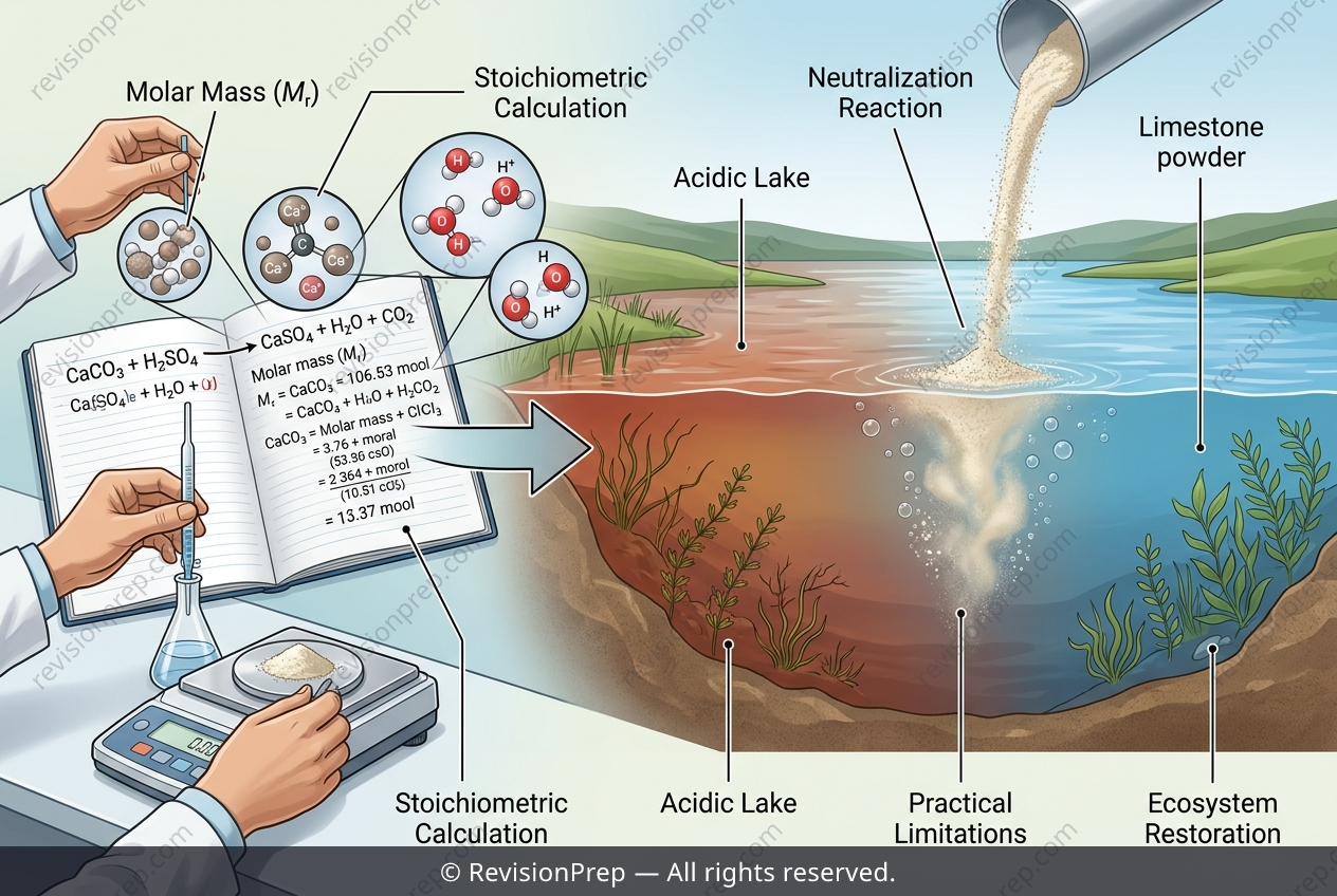 Chemistry: Stoichiometry Saves an Acidic Lake