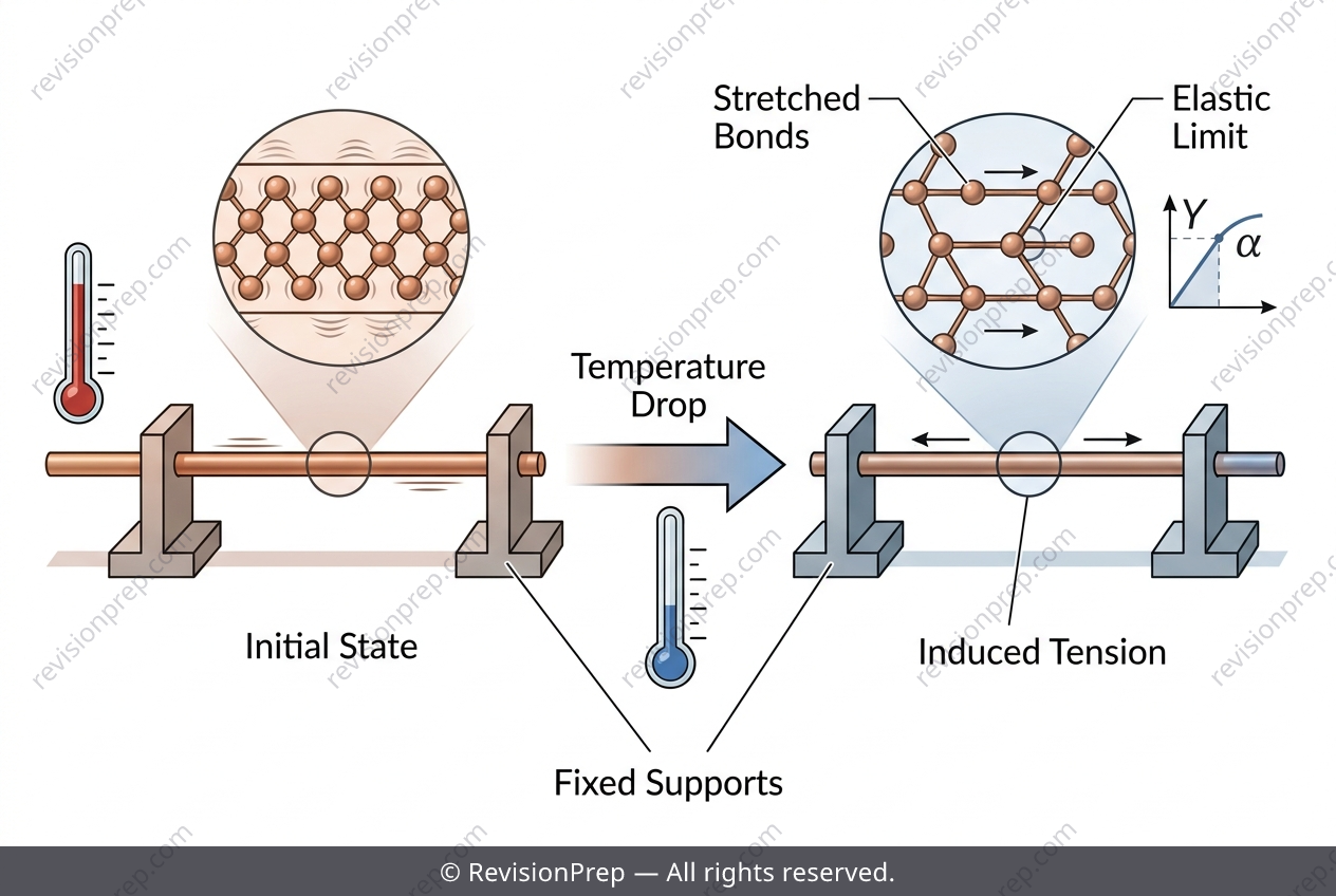 Physics: Thermal Stress in a Constrained Wire