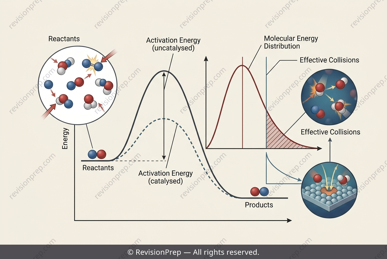 Chemistry: Catalysts Lower Ea — But Never Change ΔH