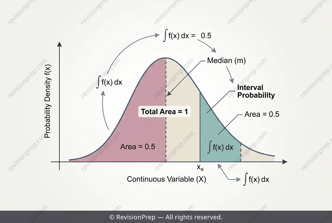 Maths: Median and Probability from One PDF