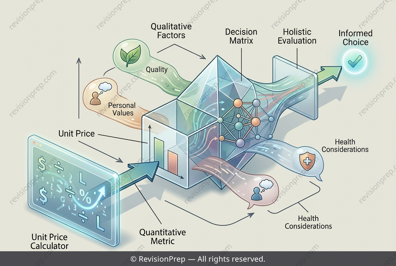 Maths: From Unit Price to a Reasoned Choice
