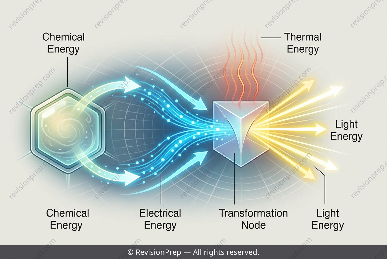 Physics: Chemical to Light — Tracing a Flashlight