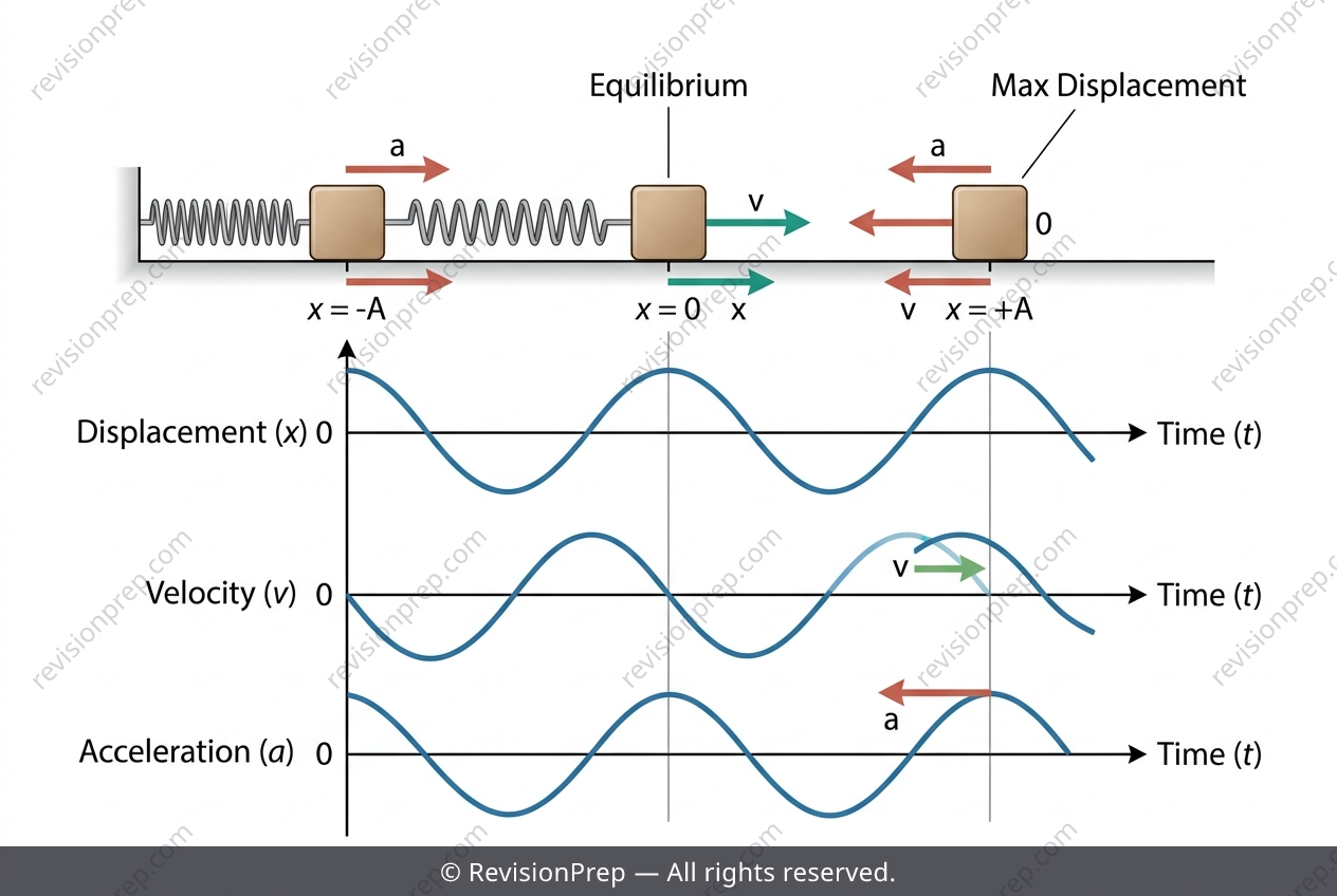 Physics: Displacement Controls Acceleration in SHM