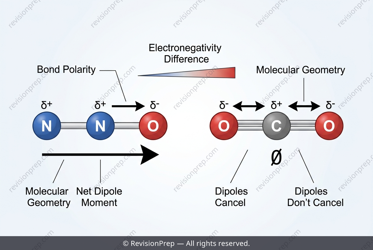 Chemistry: Why N₂O Is Polar but CO₂ Is Not