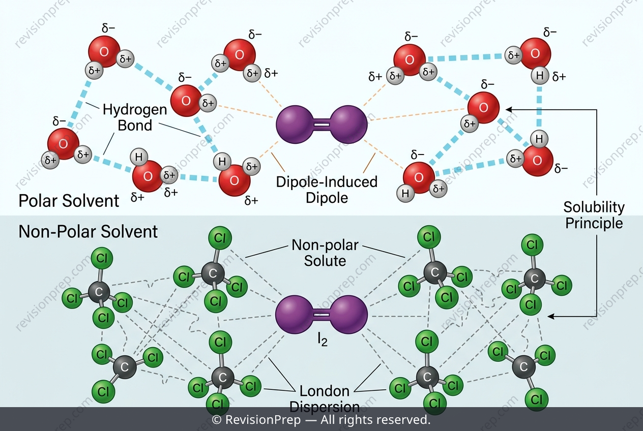Chemistry: Why Iodine Dissolves in CCl₄, Not Water