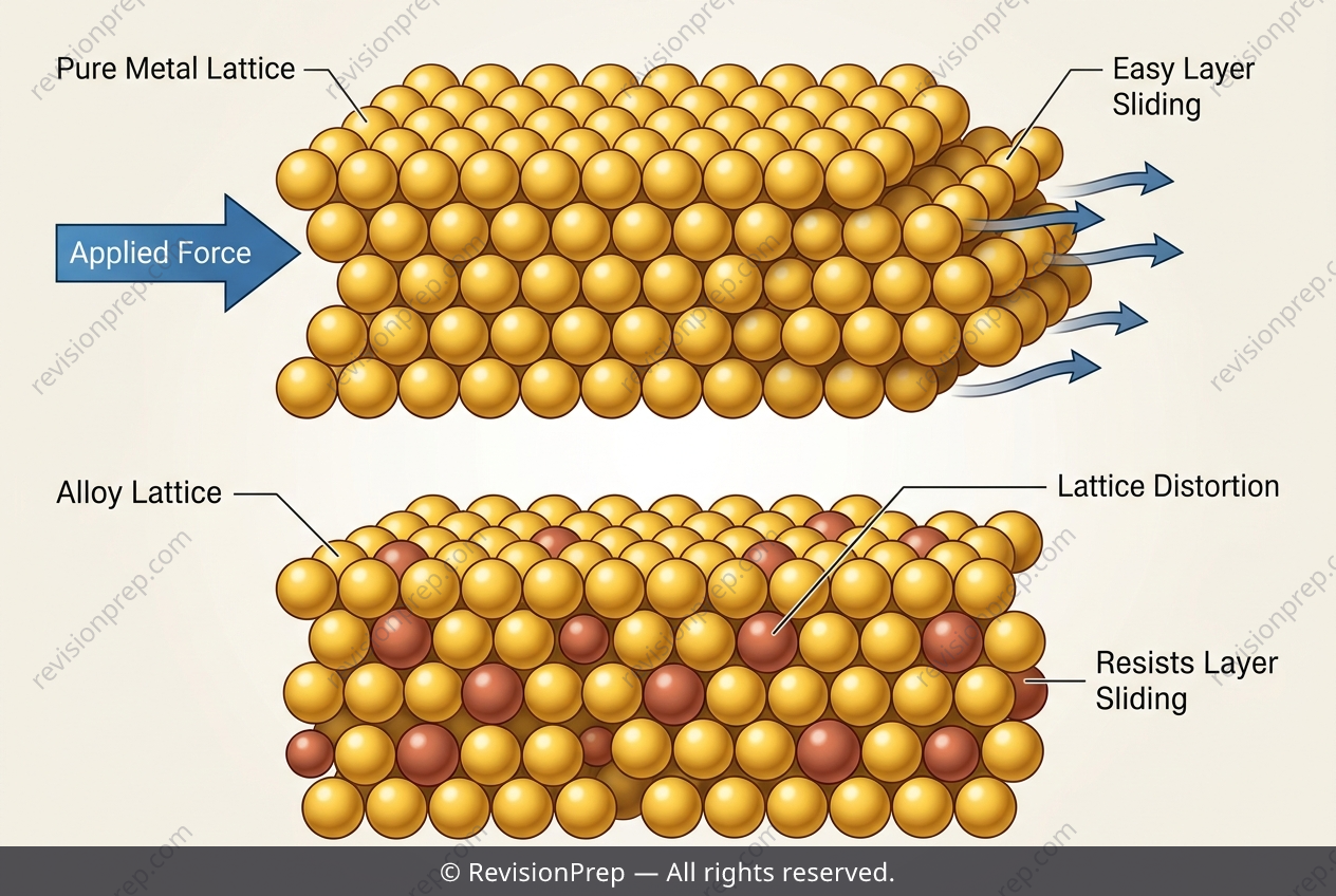 Chemistry: Why Alloying Makes Metals Harder to Bend