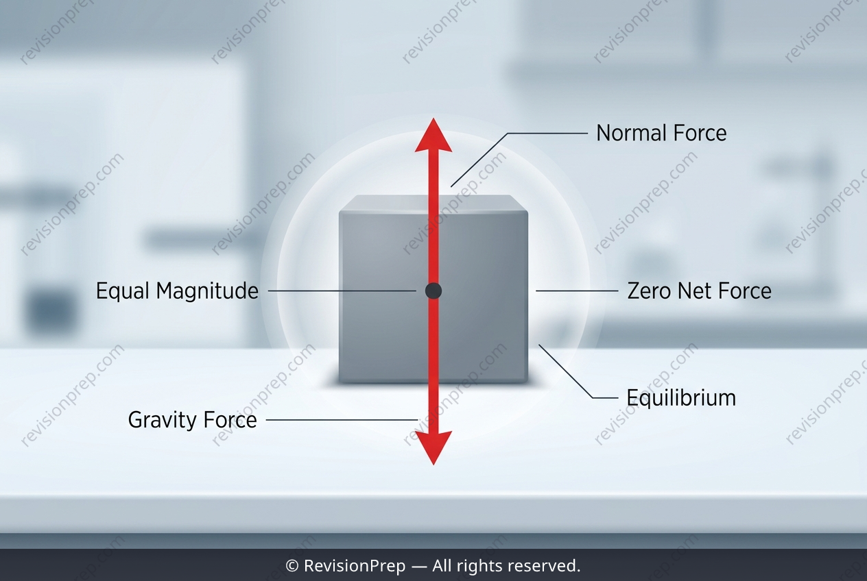 Physics: Why a Motionless Box Has Balanced Forces
