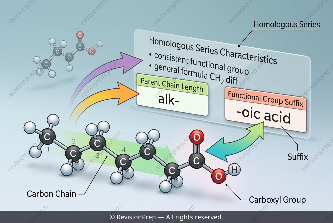 Chemistry: The Pattern Behind Carboxylic Acid Names