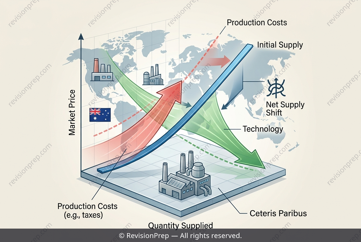 Economics: When Tax and Technology Pull Supply Apart
