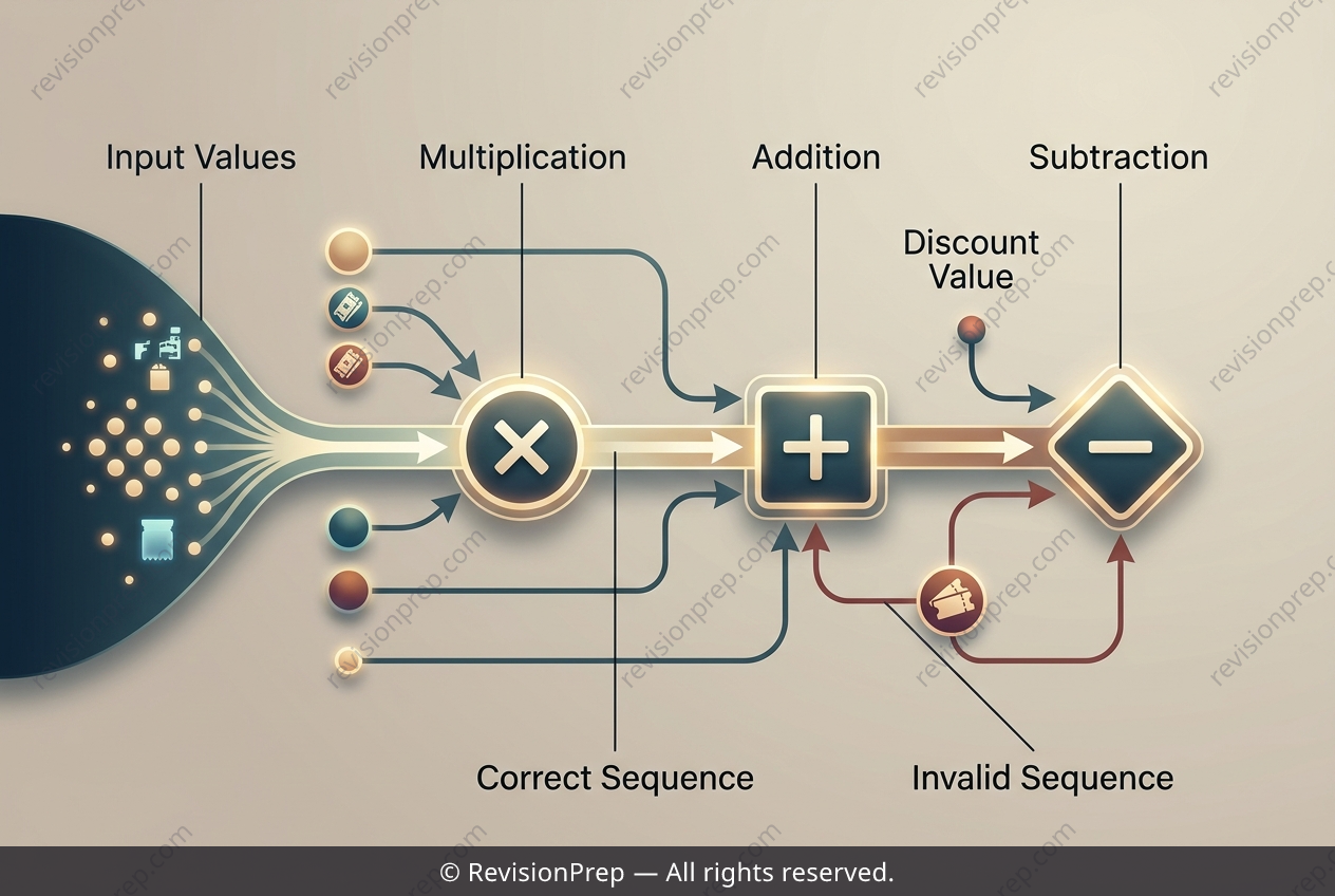 Maths: How Order of Operations Models Real Transactions