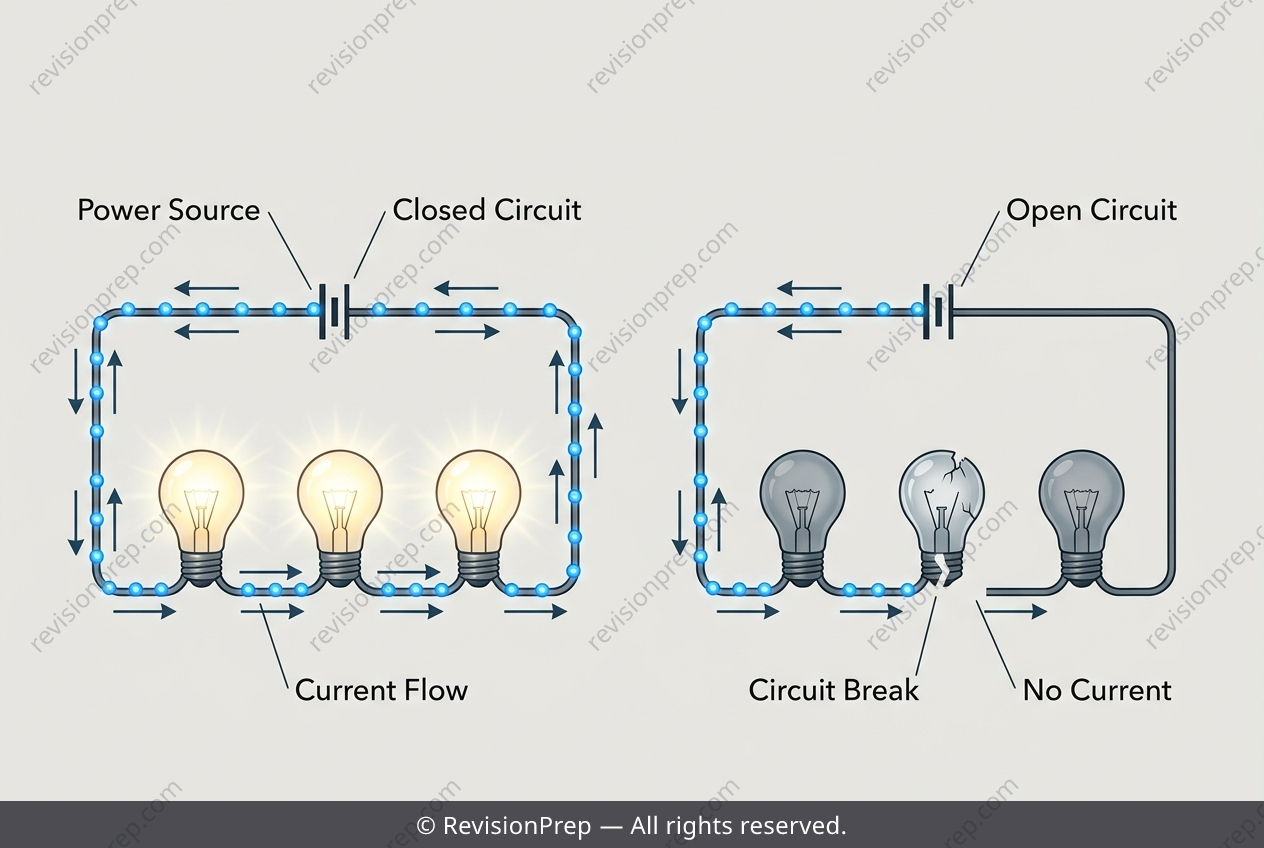 Physics: Why One Broken Bulb Darkens the String
