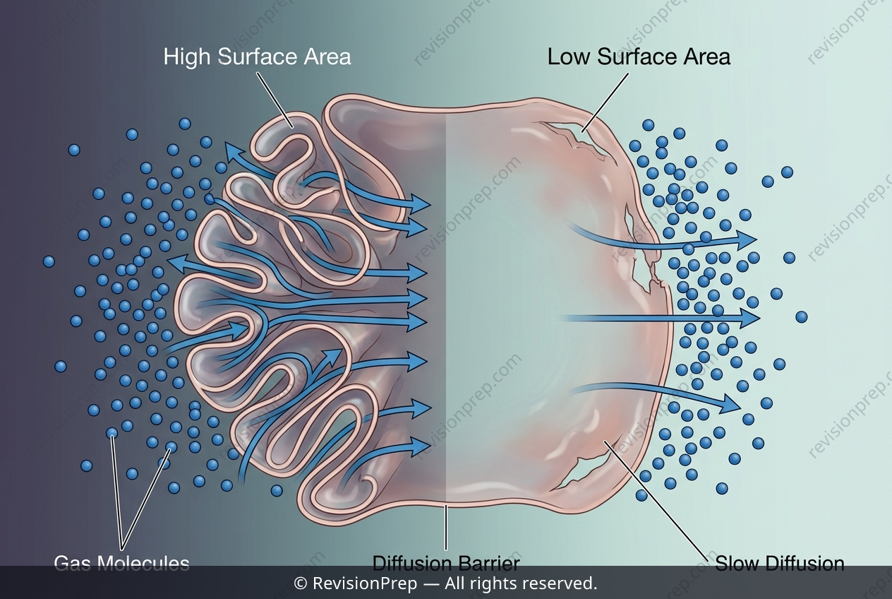 Biology: How Alveolar Surface Area Controls Diffusion