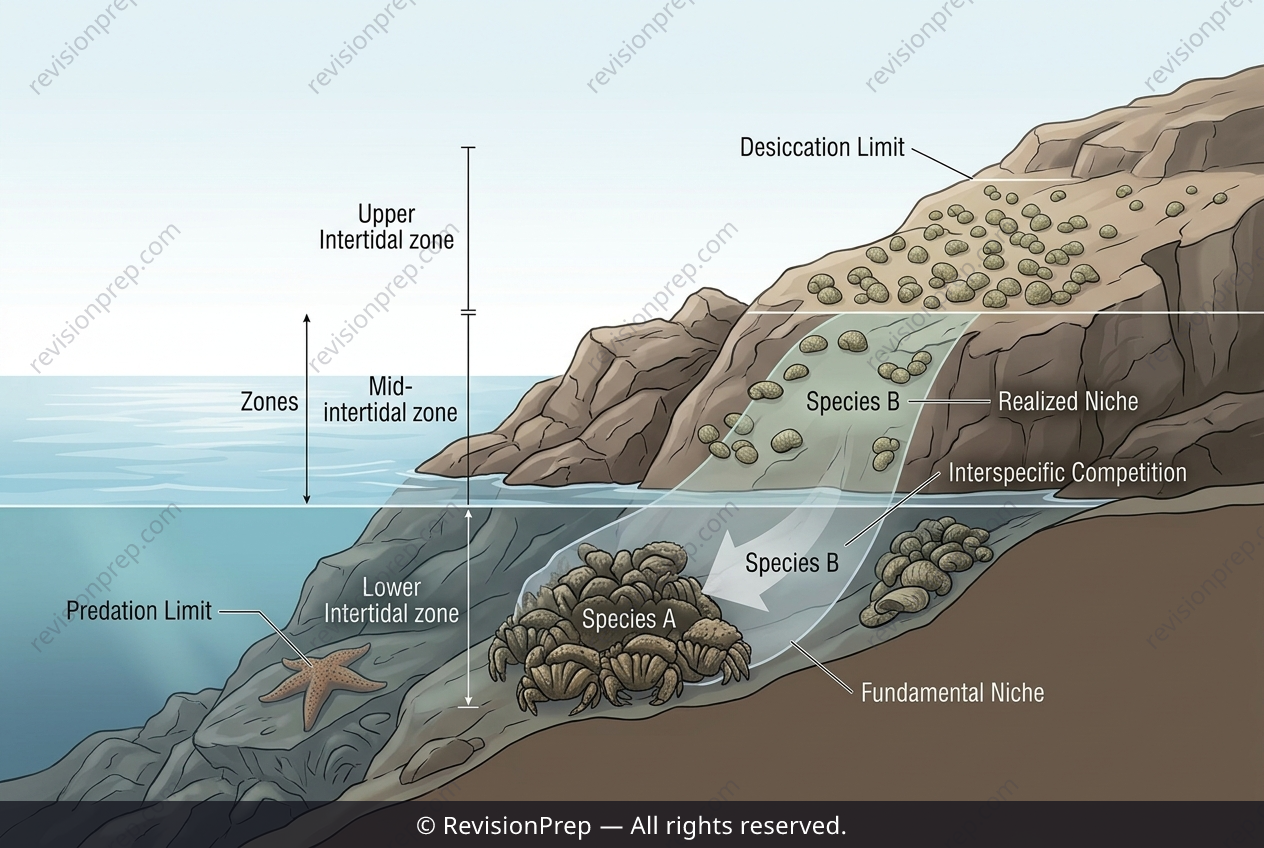 Biology: Fundamental vs Realized - What Limits a Niche