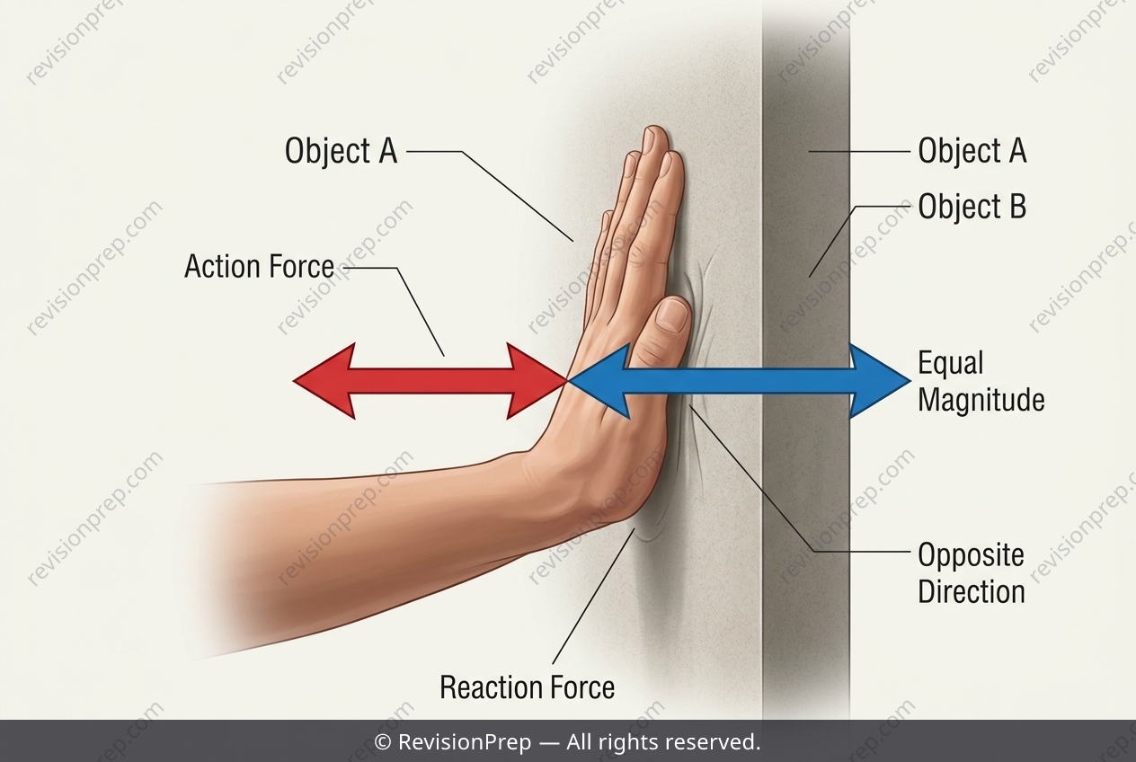 Physics: Why Paired Forces Produce Two Separate Motions