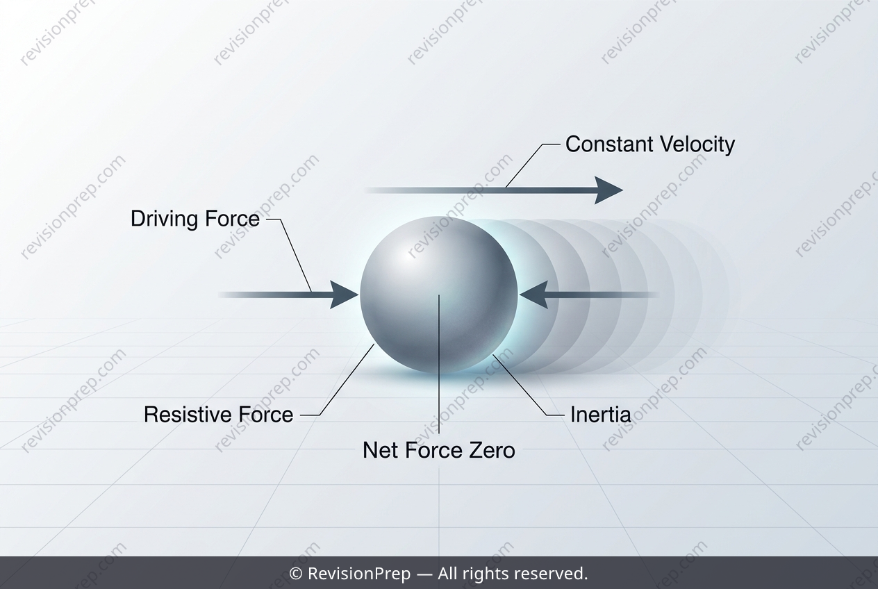 Physics: Why Zero Net Force Means Steady Motion