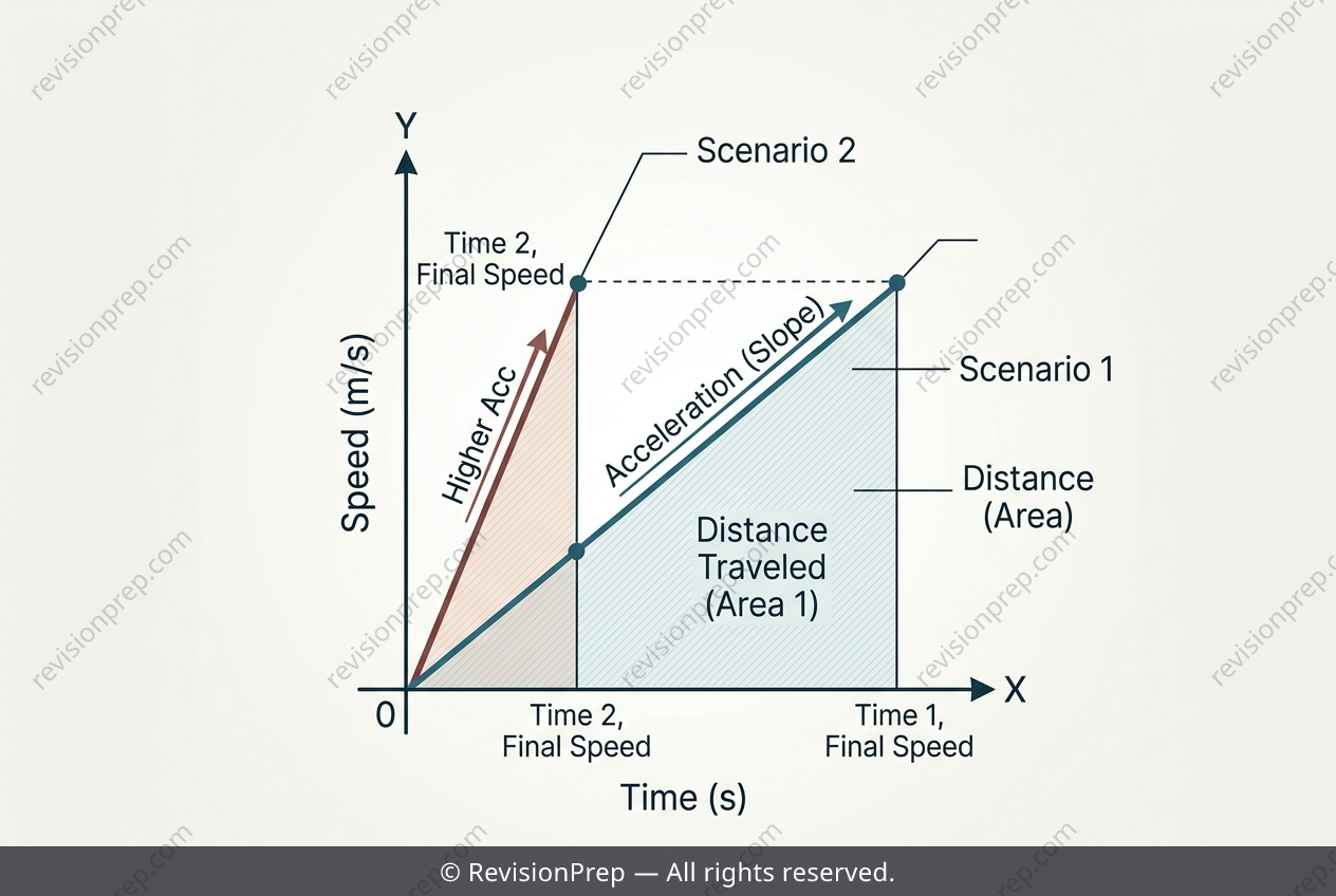 Physics: Seeing Speed and Distance in Motion Graphs