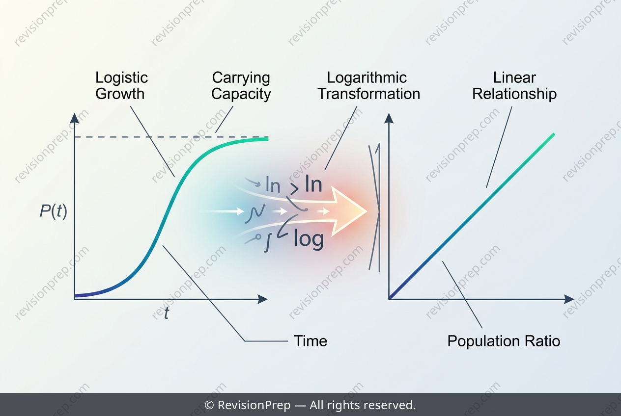 Maths: How Logs Straighten a Logistic Curve