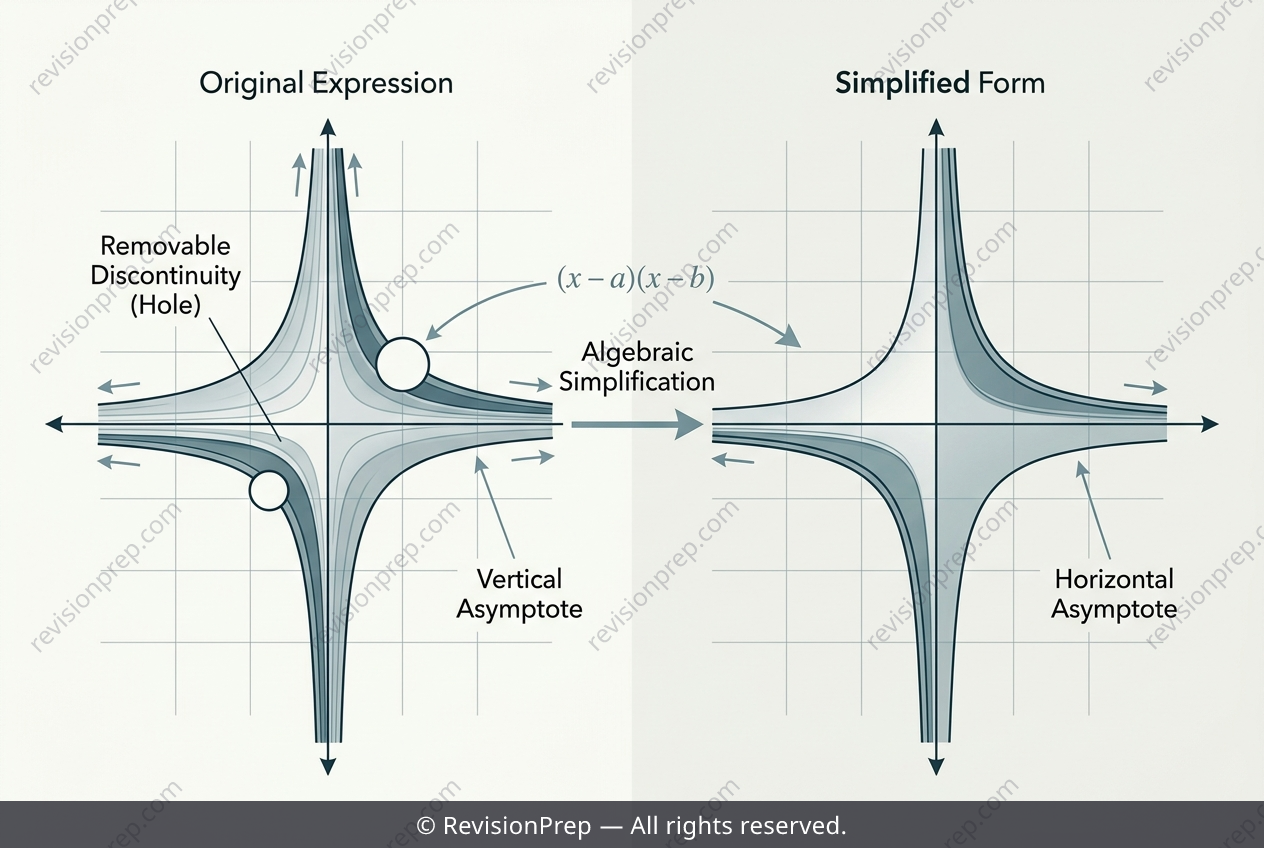 Maths: Holes, Asymptotes, and the Single Factorisation
