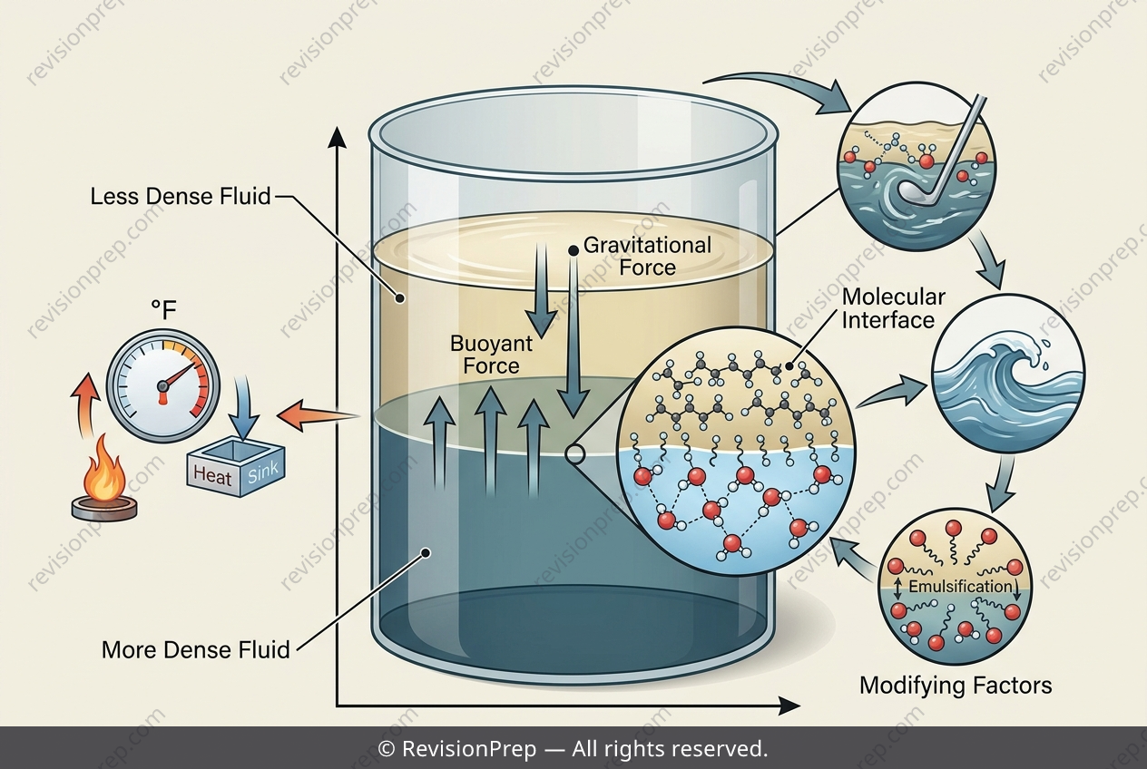 Chemistry: Density, Buoyancy and Oil Emulsification