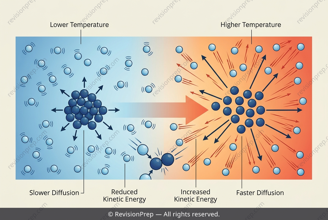 Chemistry: How Kinetic Energy Affects Diffusion Rate