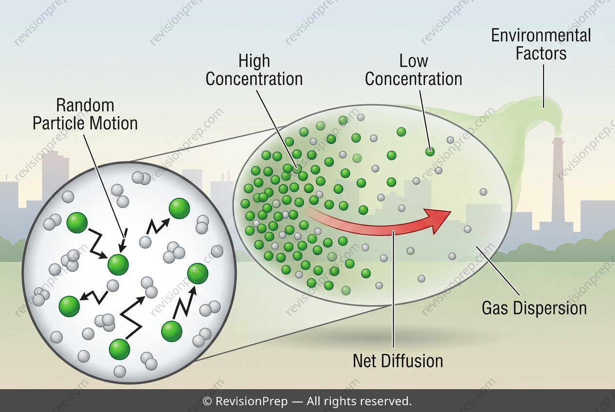 Chemistry: How Brownian Motion Explains Gas Diffusion