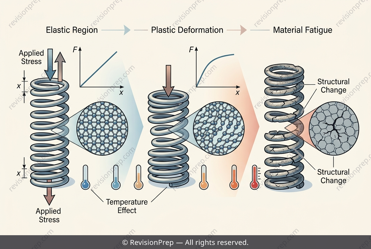 Physics: Hooke's Law, Elastic Limits, and Spring Fatigue