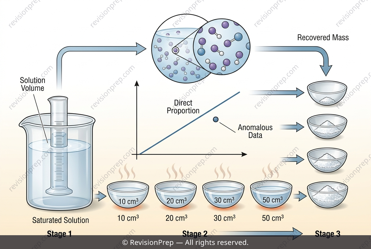Chemistry: How Solute Mass Relates to Solution Volume